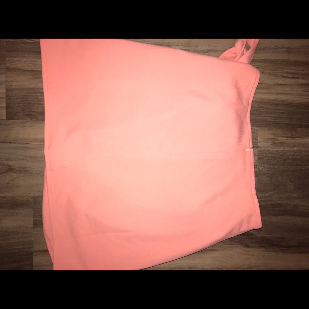 Pink mini skirt